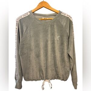 Hurley Light Gray Ribbed Cozy Sweater
